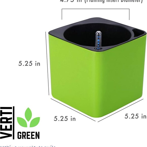 NWT VERTIGREEN Self Watering Planters for Indoor Plants - Set of 4 (Blue) - Picture 3 of 7